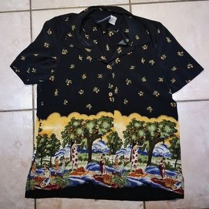 Artistic Drawing Sag Harbor Button Up 14